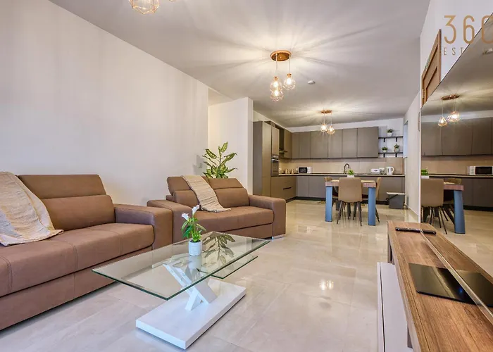 Beautiful 3br Homes With Comfy Beds, Wifi & Ac By 360 Estates Naxxar